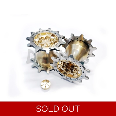 Stainless Steel Sprocket set for Tamiya 1/16 Leopard2A6 Stainless Steel Sprocket set for Tamiya 1/16 Leopard2A6